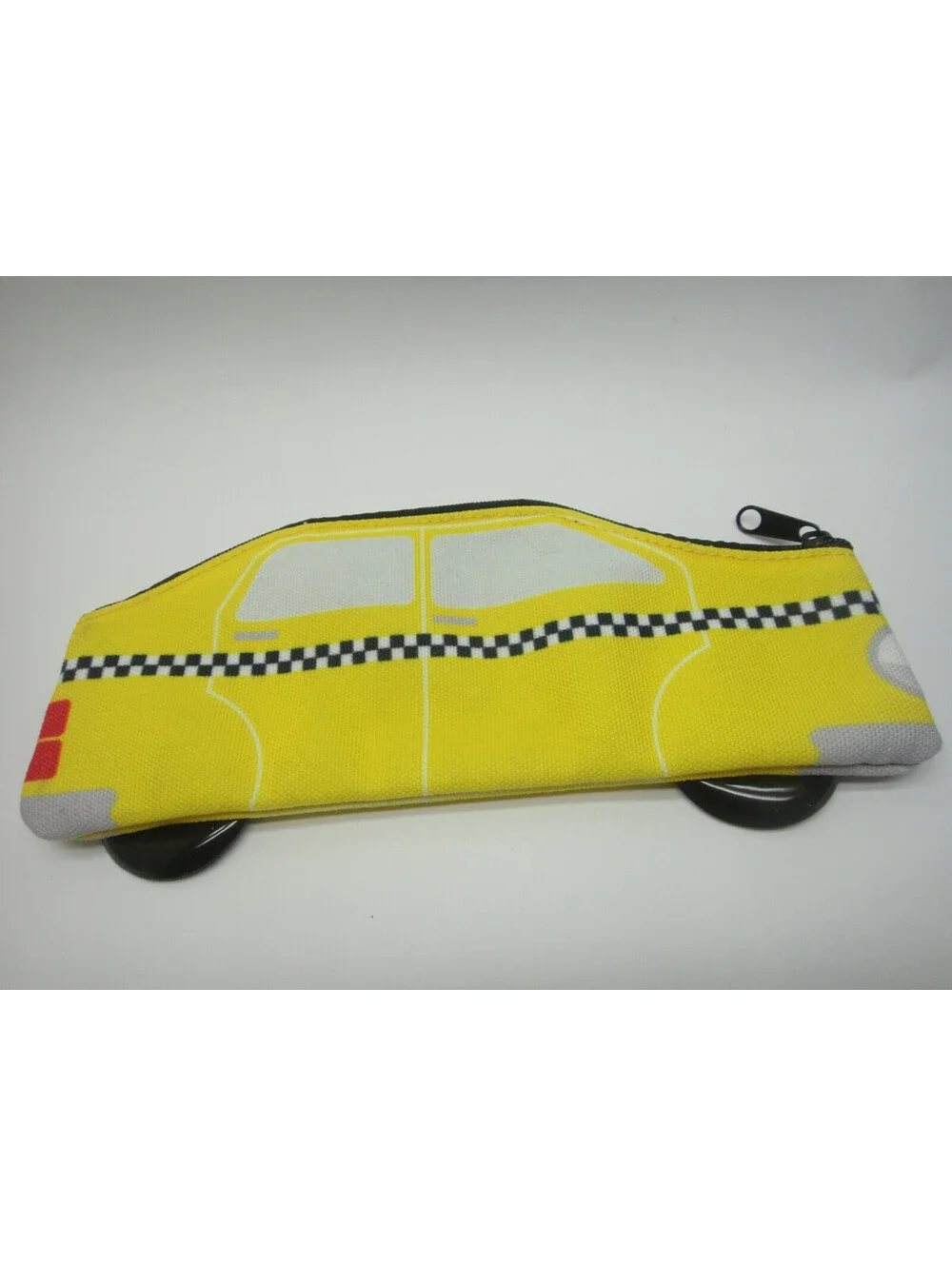 PAPYRUS Small Zip Makeup cosmetic Pencil Pouch City Fare Yellow Taxi